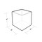 Azar Displays 4" Deluxe Clear Acrylic Cube Bin, PK4 556304 - alternate 3